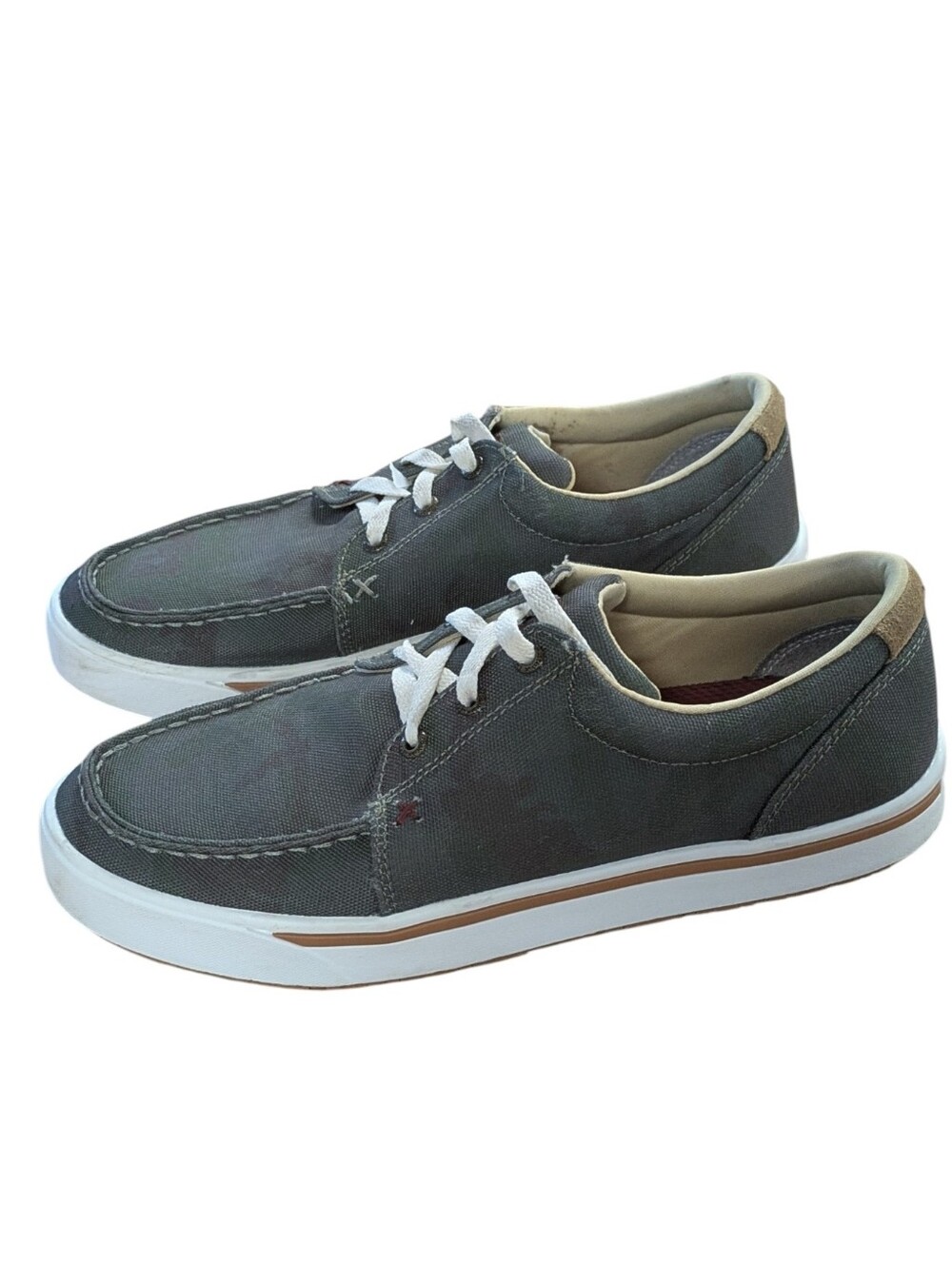 Twisted X Kicks Green Camo Low Canvas Sneakers Mens Size 9
